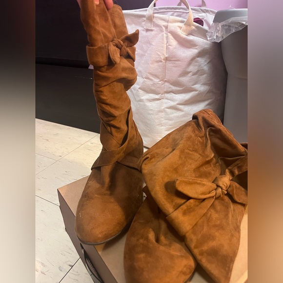 Comfortview Brown Suede Ankle Boots - Picture 2 of 3